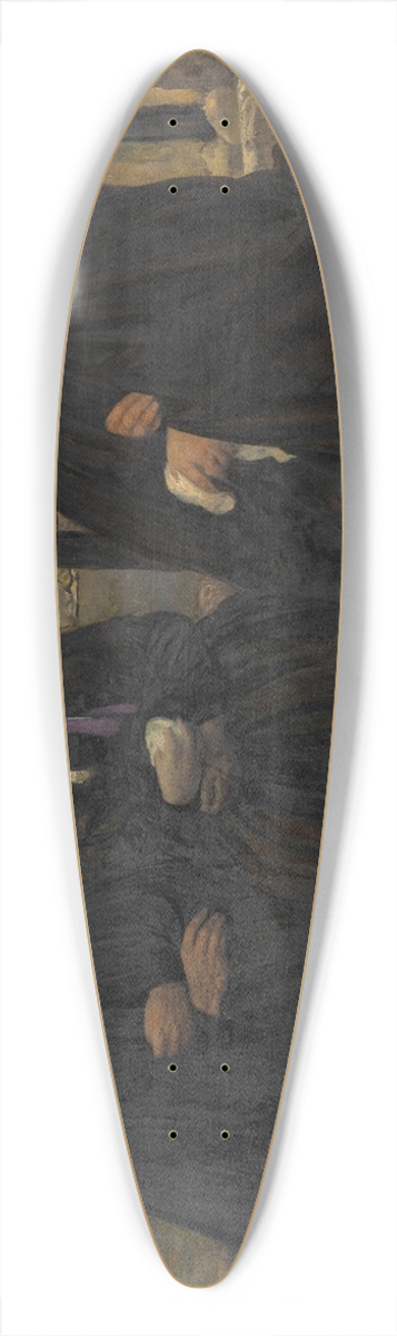 Charles Cottet - Breton Women in Mourning 39.3 inch art pintail longboard deck