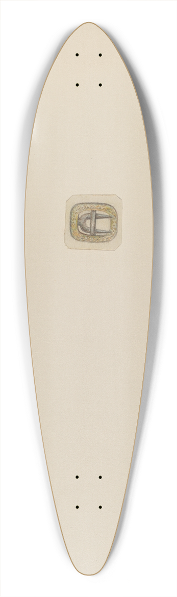 Charles Criswell - Mans Stock Buckle 39.3 inch art pintail longboard deck