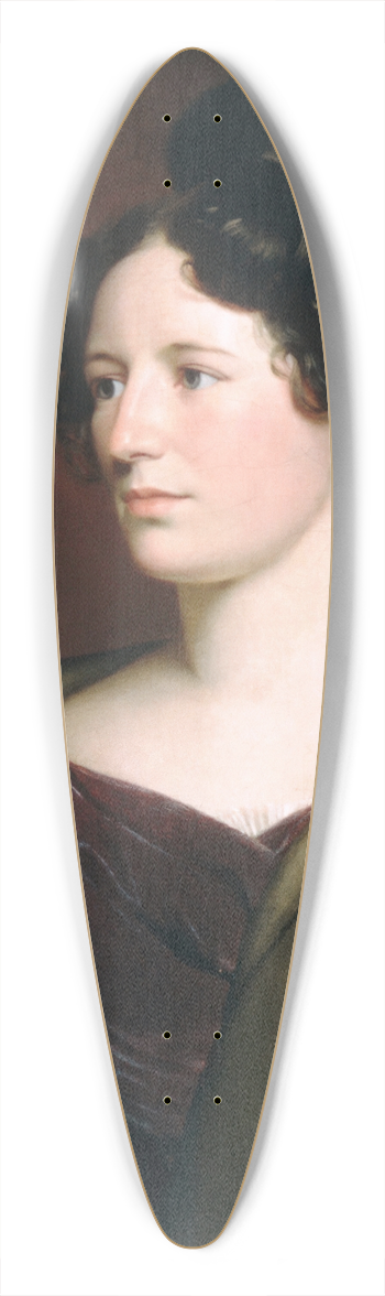 Charles Cromwell Ingham - Mrs. David Cadwallader Colden 39.3 inch art pintail longboard deck