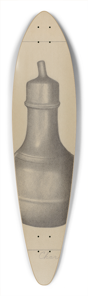 Charles Cullen - Nursing Bottle 39.3 inch art pintail longboard deck