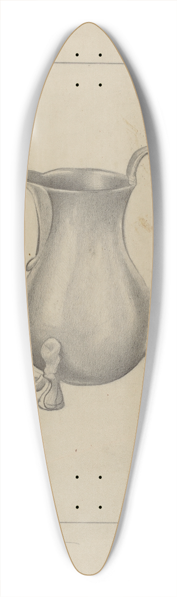 Charles Cullen - Pewter Pitcher 39.3 inch art pintail longboard deck