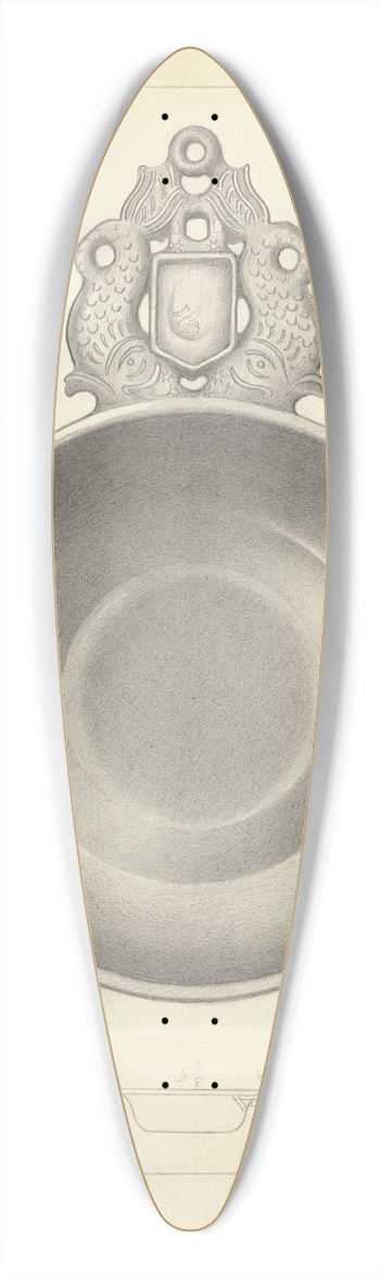 Charles Cullen - Pewter Porringer 39.3 inch art pintail longboard deck