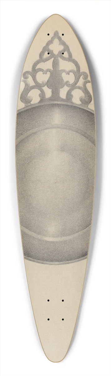 Charles Cullen - Pewter Porringer 39.3 inch art pintail longboard deck