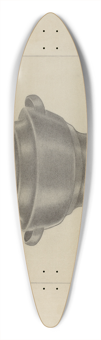 Charles Cullen - Pewter Sugar Bowl 39.3 inch art pintail longboard deck