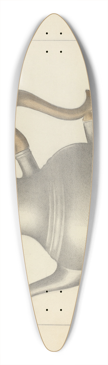 Charles Cullen - Pewter Teapot 39.3 inch art pintail longboard deck