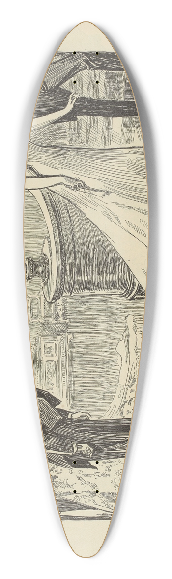 Charles Dana Gibson - Advice to bores 39.3 inch art pintail longboard deck