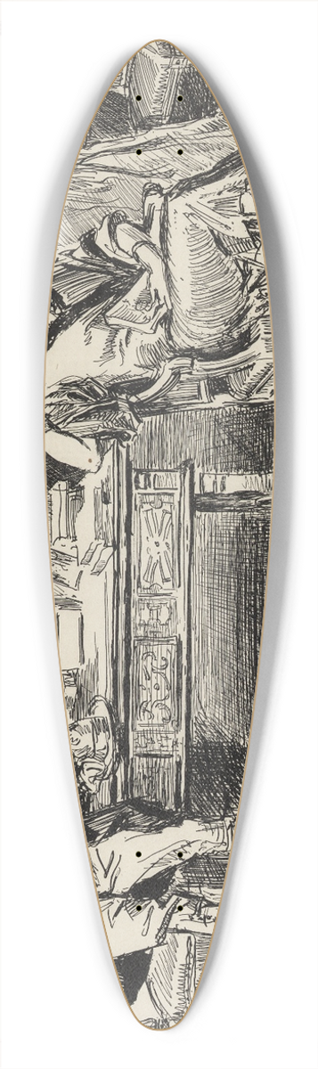 Charles Dana Gibson - Advice to the mentally feeble  Go back to the stable as soon as possible 39.3 inch art pintail longboard deck