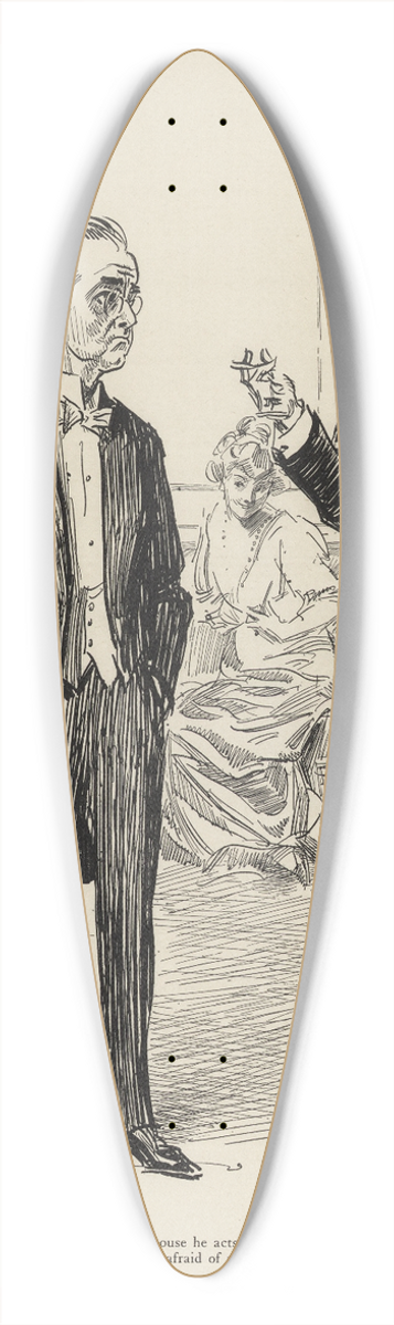 Charles Dana Gibson - Arthur says when he is at your house he acts just like one of the family 39.3 inch art pintail longboard deck