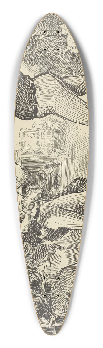 Charles Dana Gibson - In order to preserve his figure, Mr. Tagg becomes a patron of the manly art 39.3 inch art pintail longboard deck