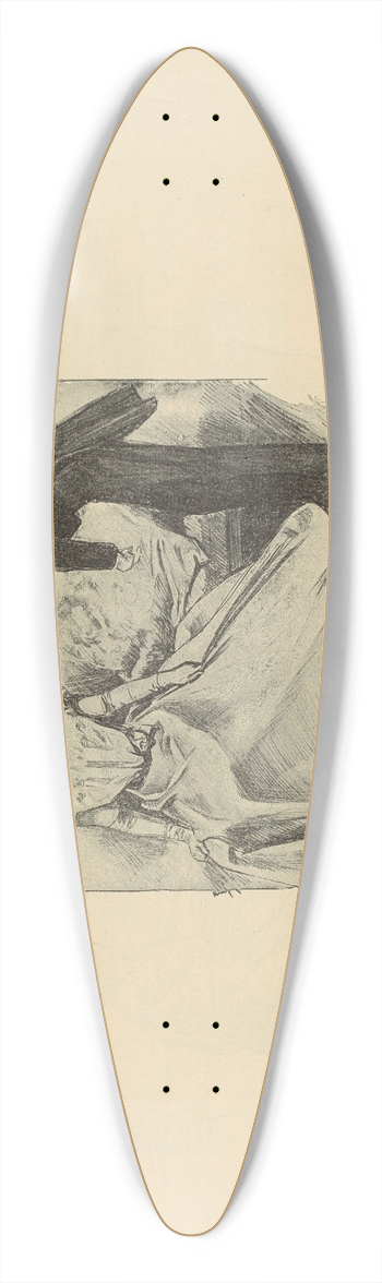 Charles Dana Gibson - Lasting impressions 39.3 inch art pintail longboard deck