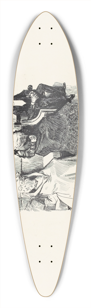 Charles Dana Gibson - Mrs J. Brassy Pushe; I confess im dying to get my daughter married 39.3 inch art pintail longboard deck