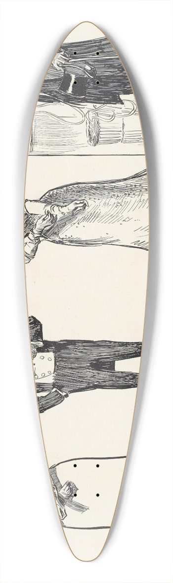 Charles Dana Gibson - People who will have their own way  The man who wanted to get rich 39.3 inch art pintail longboard deck