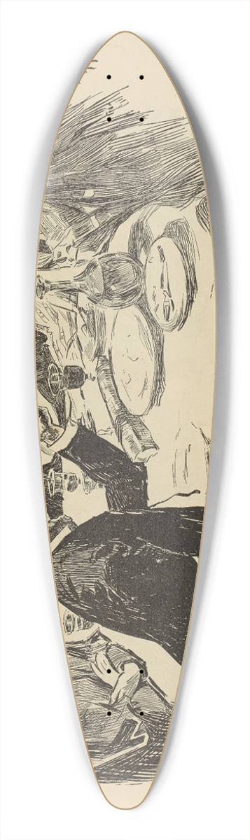 Charles Dana Gibson - Puzzle. A funny story. Find the Englishman 39.3 inch art pintail longboard deck