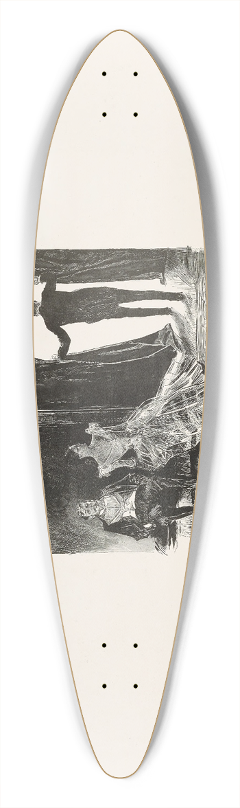 Charles Dana Gibson - That evening her engagement was announced 39.3 inch art pintail longboard deck