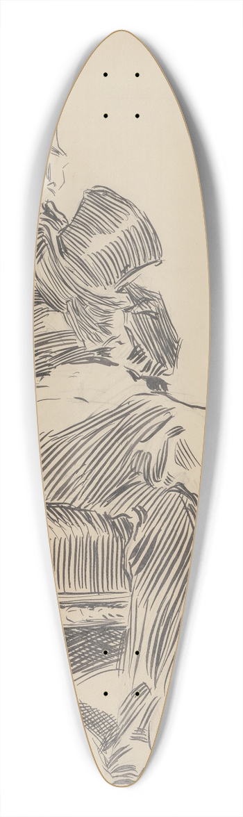 Charles Dana Gibson - The Art of Living 39.3 inch art pintail longboard deck