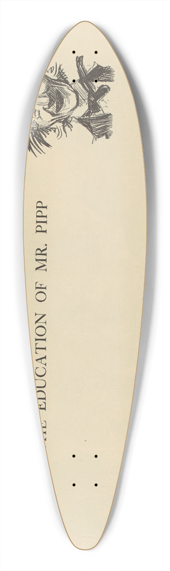 Charles Dana Gibson - The education of Mr. Pipp 39.3 inch art pintail longboard deck
