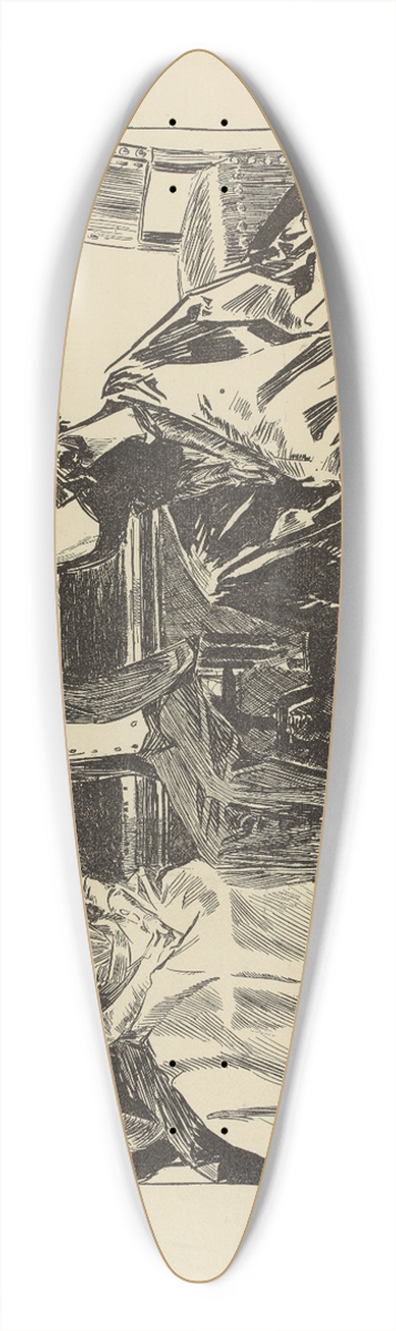 Charles Dana Gibson - The latest nobleman 39.3 inch art pintail longboard deck