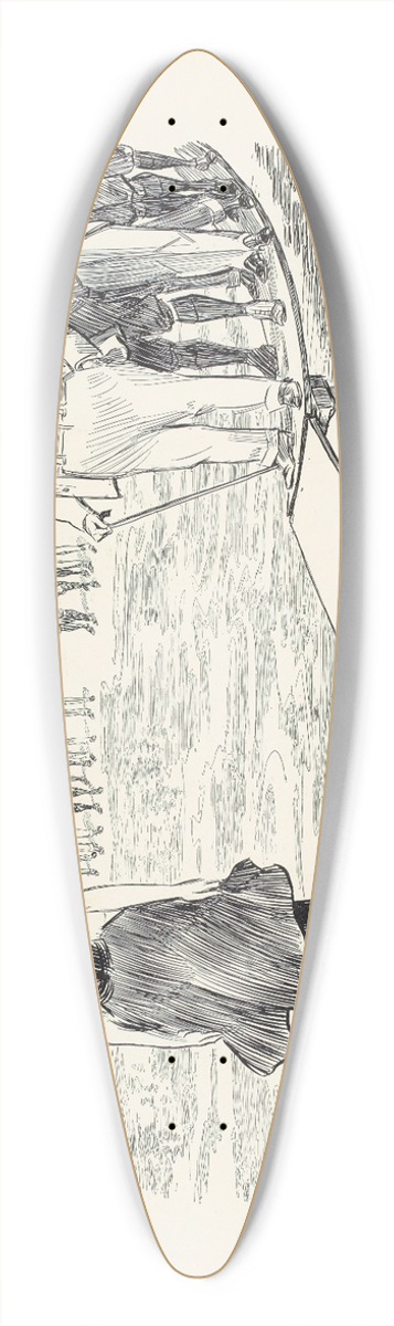 Charles Dana Gibson - The stout gentleman hoped he had found a secluded spot for the honeymoon 39.3 inch art pintail longboard deck
