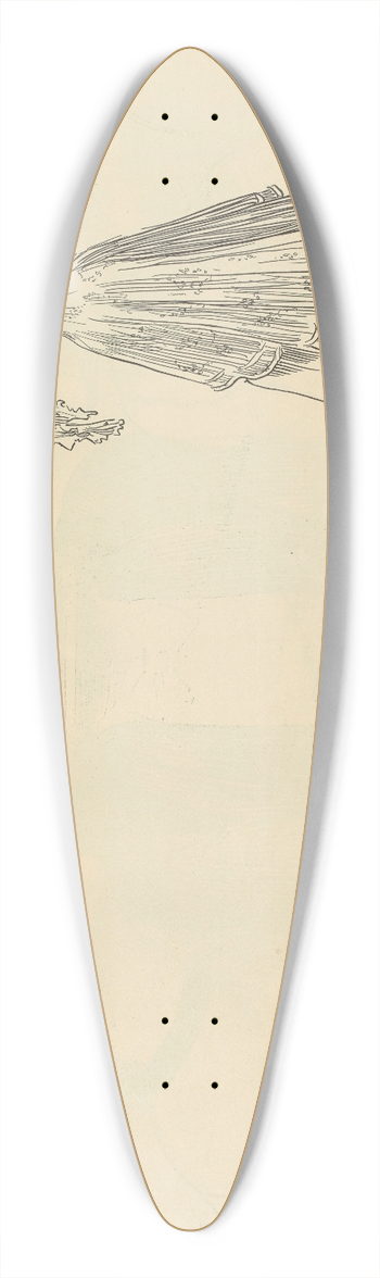 Charles Dana Gibson - The weaker sex 39.3 inch art pintail longboard deck
