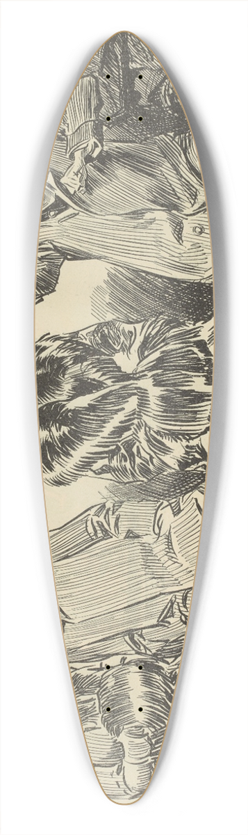 Charles Dana Gibson - The weaker sex.IX 39.3 inch art pintail longboard deck