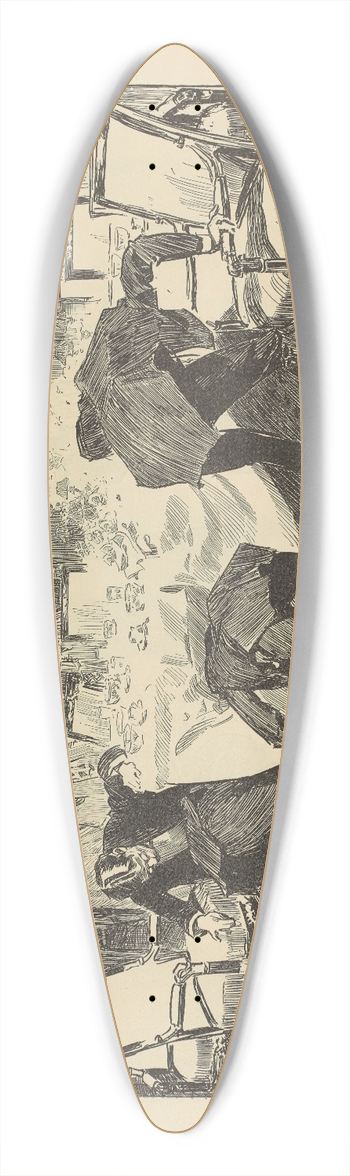 Charles Dana Gibson - They are only collecting the usual fans and gloves 39.3 inch art pintail longboard deck