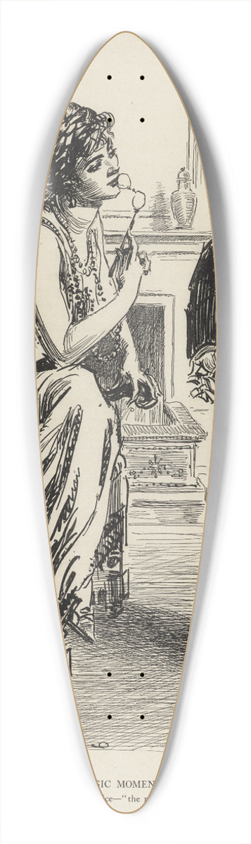 Charles Dana Gibson - Tragic moments  Dad is introduced to the man of her choice 39.3 inch art pintail longboard deck