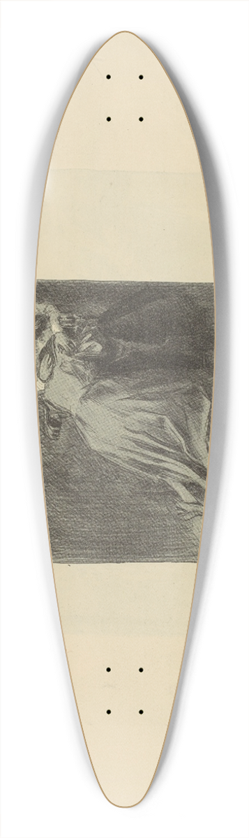 Charles Dana Gibson - Untitled 39.3 inch art pintail longboard deck