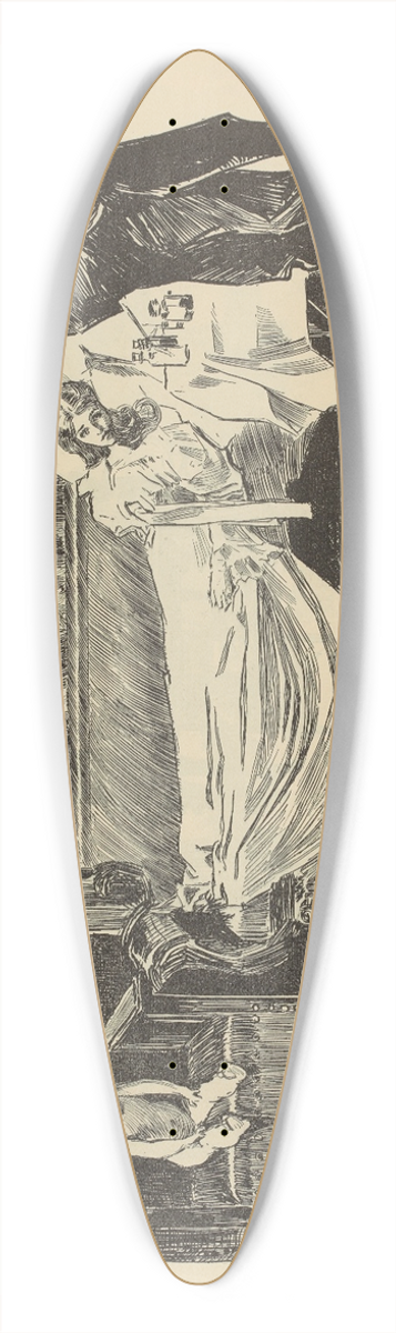 Charles Dana Gibson - When doctors disagree 39.3 inch art pintail longboard deck