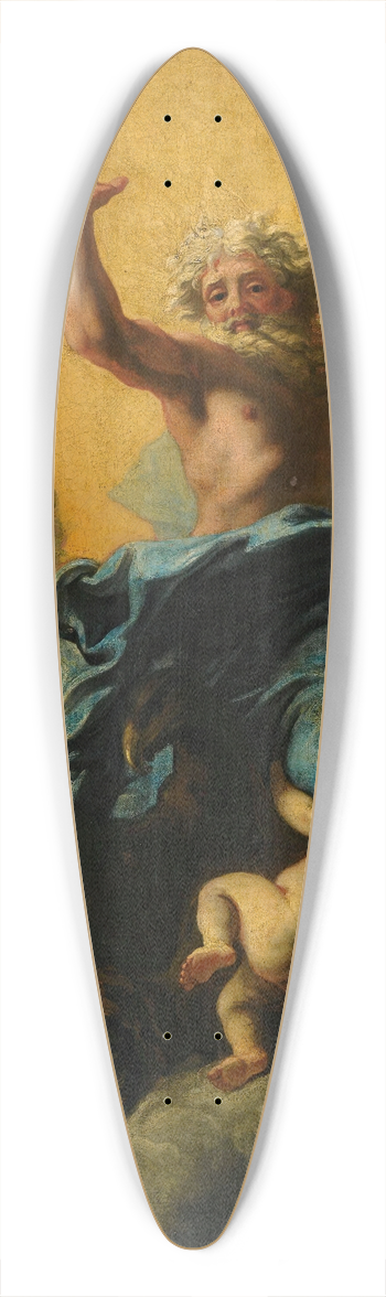 Charles De La Fosse - God The Father And The Evangelist Symbols (Or The Vision Of Ezechiel) 39.3 inch art pintail longboard deck