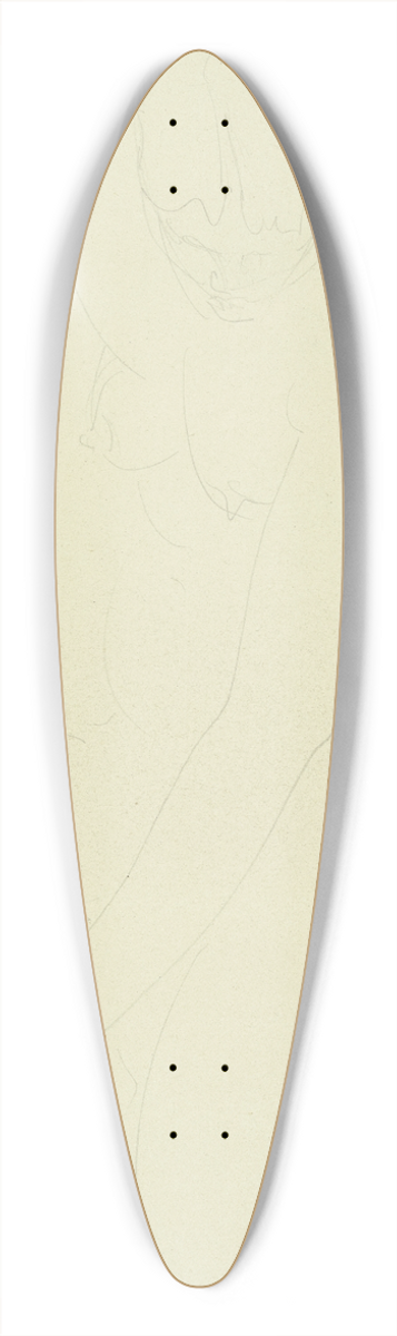 Charles Despiau - Female nude 39.3 inch art pintail longboard deck