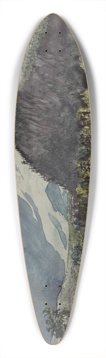 Charles de Wolf Brownell - Humphreys Ledge 39.3 inch art pintail longboard deck
