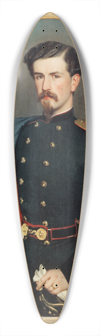 Charles Edouard Boutibonne - Walther von Hallwyl (1839-1921) 39.3 inch art pintail longboard deck