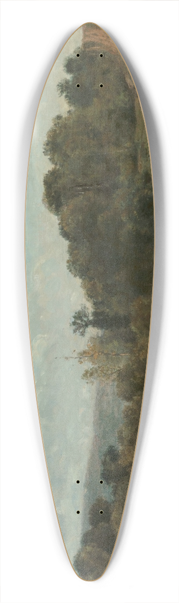 Charles Franois Daubigny - Cranes watering at the edge of a pond 39.3 inch art pintail longboard deck