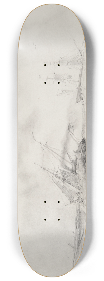 Bror Jacob Adelborg - ngare och barkskepp 8.25 inch art skate deck