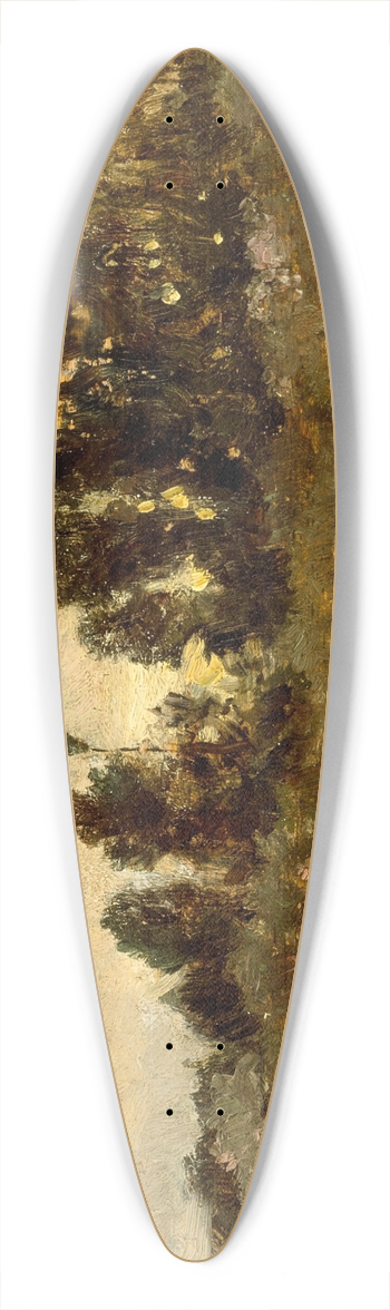 Charles Franois Daubigny - Landscape 39.3 inch art pintail longboard deck