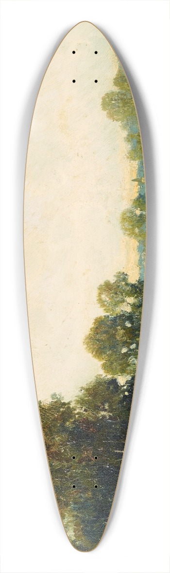 Charles Franois Daubigny - Landscape 39.3 inch art pintail longboard deck
