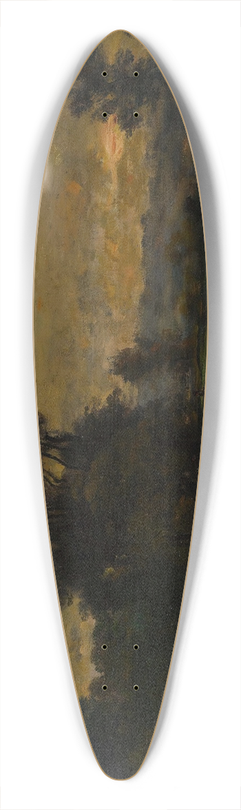 Charles Franois Daubigny - Landscape with Ducks 39.3 inch art pintail longboard deck
