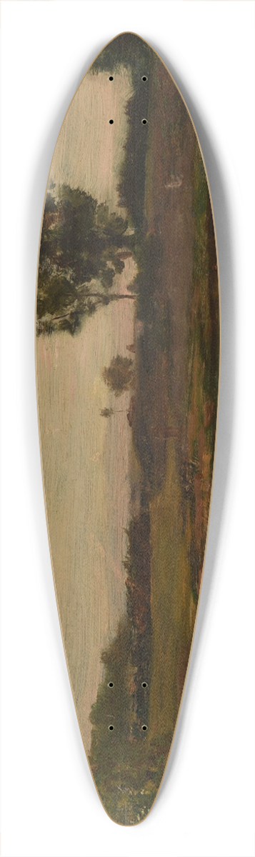 Charles Franois Daubigny - tang dOptevoz 39.3 inch art pintail longboard deck