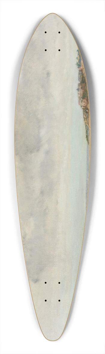 Charles Franois Daubigny - Villerville Seen from Le Ratier 39.3 inch art pintail longboard deck