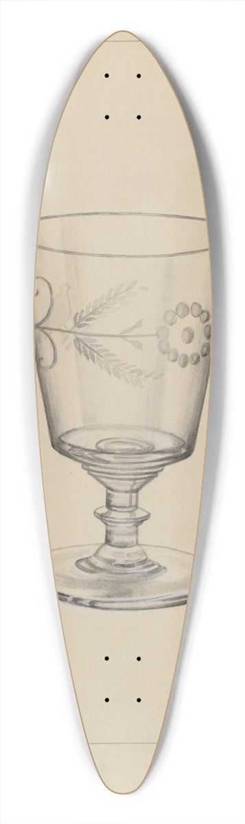 Charles Garjian - Goblet 39.3 inch art pintail longboard deck
