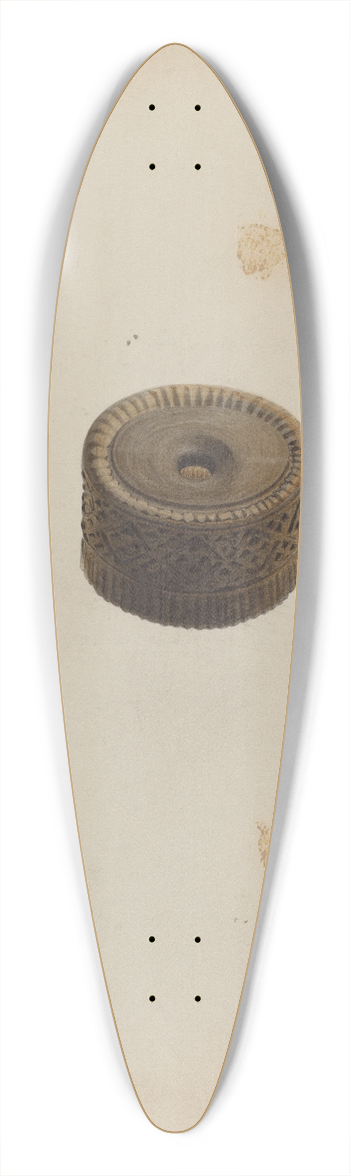 Charles Garjian - Inkwell 39.3 inch art pintail longboard deck