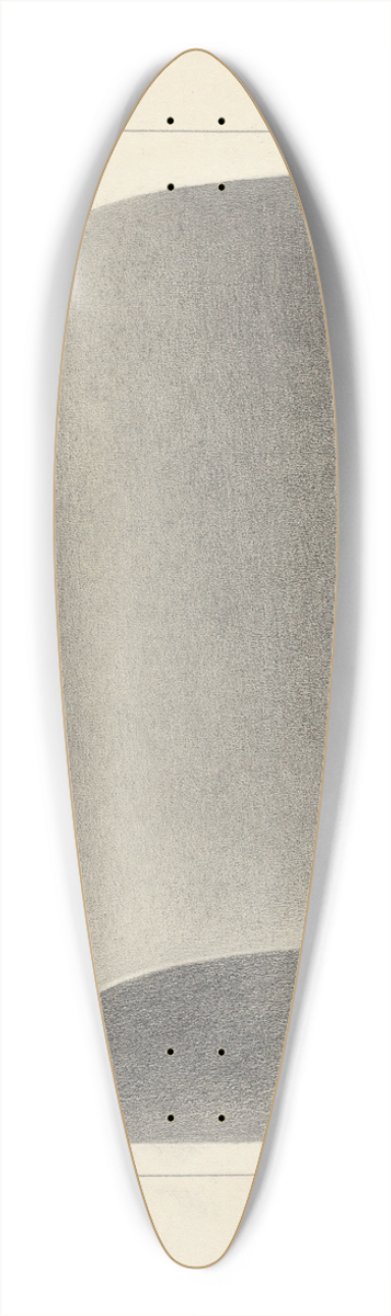 Charles Garjian - Pewter Foot Warmer 39.3 inch art pintail longboard deck