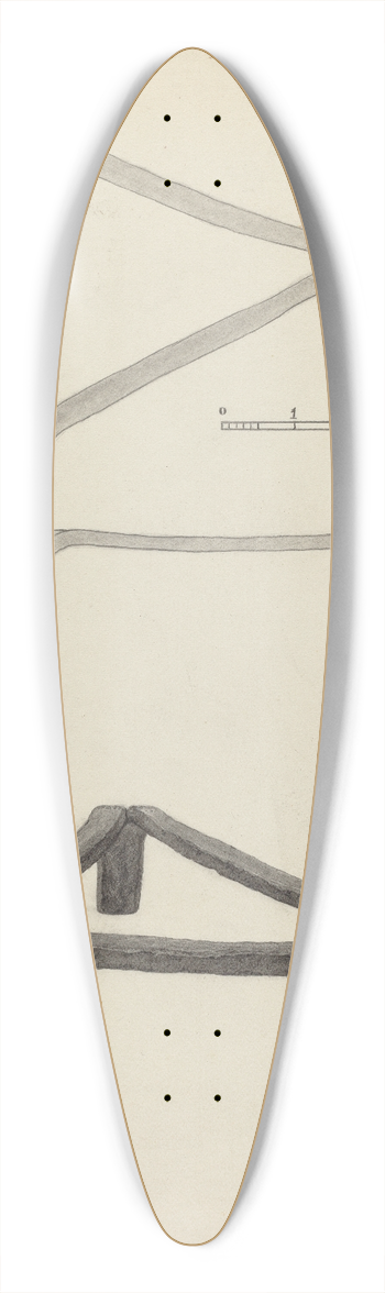 Charles Garjian - Trivet 39.3 inch art pintail longboard deck