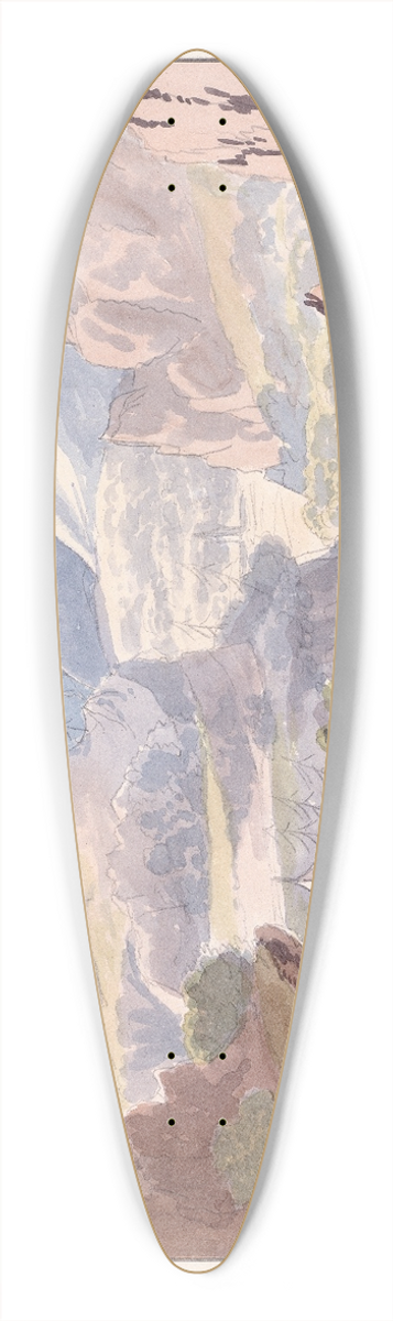 Charles Hamilton Smith - Pass of the Ebro 39.3 inch art pintail longboard deck