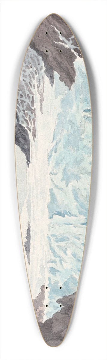 Charles Hamilton Smith - View of an Iceberg in the Island of Spitzbergen 39.3 inch art pintail longboard deck