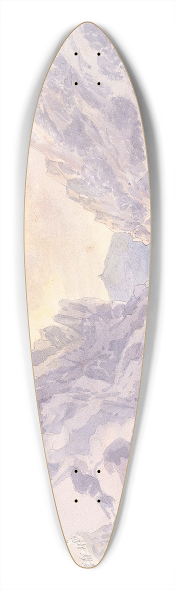 Charles Hamilton Smith - Views on the Tagus 39.3 inch art pintail longboard deck
