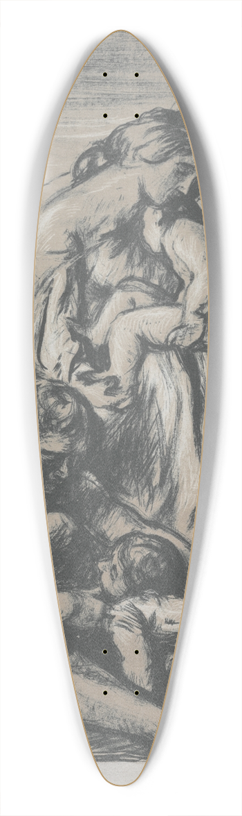 Charles Haslewood Shannon - An Idyll 39.3 inch art pintail longboard deck
