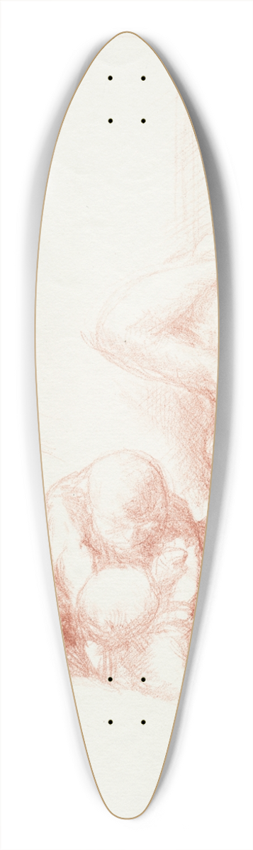 Charles Haslewood Shannon - Playmates 39.3 inch art pintail longboard deck