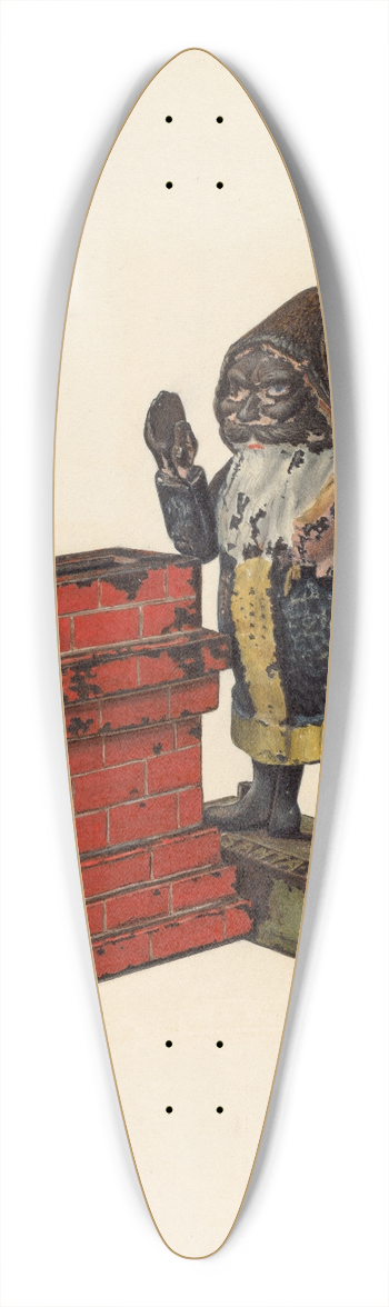 Charles Henning - Toy Bank  Santa Claus 39.3 inch art pintail longboard deck