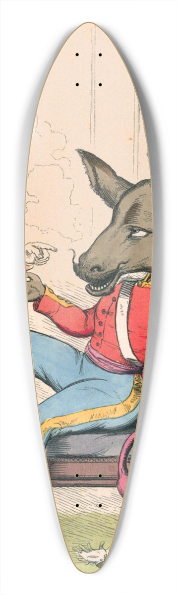 Charles Henry Bennett - The Ass In A Lions Skin 39.3 inch art pintail longboard deck